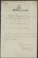 Télégramme CHAPPE Du 29/10/1811 Du Ministre De La Guerre à Paris Au Général De Strasbourg. Voir Description - Documentos Históricos