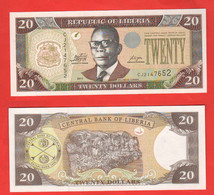 LIBERIA 20 Dollars 2011 FDS UNC - Liberia
