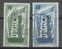 Allemagne Fédérale - Germany - Deutschland 1956 Y&T N°117 à 118 - Michel N°241 à 242 (o) - EUROPA - Gebraucht