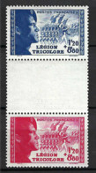 FRANCE 1943:  Le Y&T 566A (paire Avec Intervalle), Neufs**, Qualité TB - Unused Stamps
