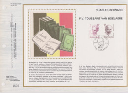 FEUILLET  CHARLES BERNARD  F . V TOUSSAINT VAN BOELAERE 1976 - Feuillets De Luxe [LX]