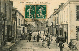 Pontchâteau * Pont Château * La Rue De St Gildas * Villageois * Commerces Magasins - Pontchâteau