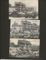 RENNES - LE CHATEAU BRANLANT AU PONT ST MARTIN - LOT DE 3 CARTES DIFFERENTES . - Rennes