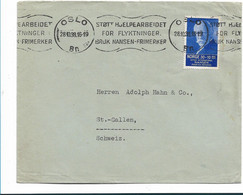 Nor088 / NORWEGEN - Nansen Fonds 1935 Mit Passendem Stempel - Lettres & Documents