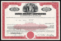 1973 United Aircraft Corporation - $50,000 Debenture - Aviation