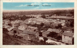 Limony Canton De Serrières Vue Générale Petit Village Ardèche 07340 Cpa Couleur Tardive Voyagée En 1933 En TB.Etat - Sonstige & Ohne Zuordnung