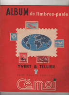 ALBUM DE TIMBRES-POSTE YVERT & TELLIER EDITE POUR LE CHOCOLAT CEMOI - - Other & Unclassified