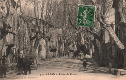 84 /  MAZAN / AVENUE DE  PERNES  / JOLIE CARTE - Mazan