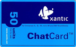 XANTIC : XAN04 50u Xantic ChatCard For Inmarsat-A-B-M SATELLITE CARD MINT Exp: 1 YEAR - Other & Unclassified