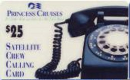 PRINCESS : PRI02 $20 PRINCESS CRUISES Crew Calling Card (Blue) SATELLITE CARD USED - Other & Unclassified