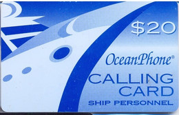 OCEANPHONE : OCE01B $20 (Teledebit) Hellblue 12/31/99 +ctrl On Left SATELLITE CARD USED Exp: 12/31/99 - Altri & Non Classificati