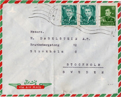 Iran 1964, Airmail Cover Cancelled Theran To Stockholm, Sweden. - Iran