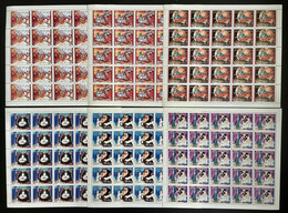 Stamps Full Set In Sheets Spaces Adventures Comores 1992 Perf. - Verzamelingen