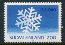 FINLAND 1990 350th Anniversary Of End Of Winter War MNH / **.  Michel 1105 - Ongebruikt