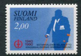 FINLAND 1990 350th Anniversary Of Brotherhood Of War Invalids MNH / **.  Michel 1104 - Usati