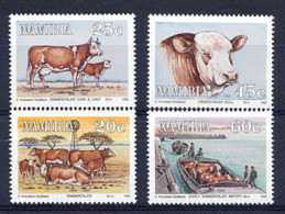 NAMIBIE NAMIBIA 1993, BOEUFS, Importation Bovidés, 4 Valeurs , Neufs / Mint. R534 - Cows