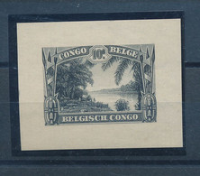 BELGIAN CONGO 1931 ISSUE PROOF IN BLACK - 1923-44: Mint/hinged