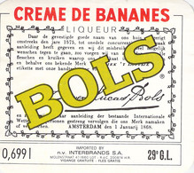 Etiquette Creme De Bananes  - Liqueur - Bols - Altri & Non Classificati