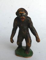 Figurine STARLUX  1953 - ANIMAUX - Singe GORILLE 715 ZOO Pas Clairet Elastolin Ougen Jim Cyrnos (3) - Sonstige & Ohne Zuordnung