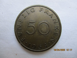France: Sarre 50 Francs 1954 - Altri & Non Classificati