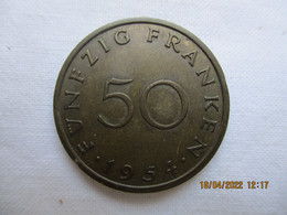 France: Sarre 50 Francs 1954 - Other & Unclassified