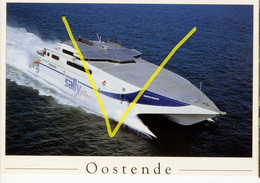 ♥️ Maalboot - Maalboten (fast Ferry Holyman Diamant) Sally Ferries (2) (DOOS - 27) Oostende - Ostende - Oostende