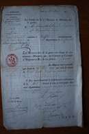 1811 Lettre Au Sergent RANVILLE  Du 72ème Régiment De Ligne   Retraite Pour Infirmités - Documents Historiques