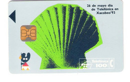 Spain - Emision De Gentileza - Xacobeo 93 - Es Una Gentileza De Telefonica - Shell - G-006 - Gift Issues