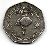 OMAN, 1/2 Rial, Copper-Nickel, Year 1978, KM #64 - Oman