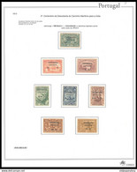 Portugal 1913 AFRICA Vasco Da Gama MNH/MH W/ OVPT "REPUBLICA" "INHAMBANE" + Album Page See Scans VERY FINE COMPLETE SET - Inhambane