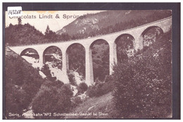 ALBULA BAHN  - TRAIN - SCHMITTENTOBEL VIADUKT BEI FILISUR - PUBLICITE CHOCOLATS LINDT & SPRÜNGLI - TB - Filisur