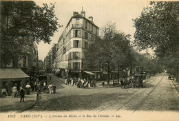 Paris 14ème * L'avenue Du Maine Et La Rue Du Château * Tramway - District 14