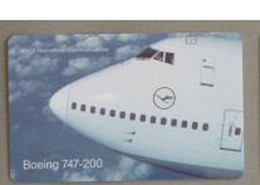 LUFTHANSA : LUF22 LUFTHANSA 747-200 SATELLITE CARD USED - [2] Prepaid