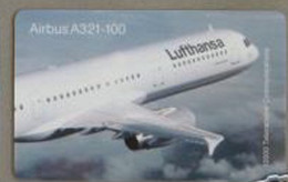 LUFTHANSA : LUF18 LUFTHANSA AIRBUS A321-100 SATELLITE CARD USED - [2] Prepaid