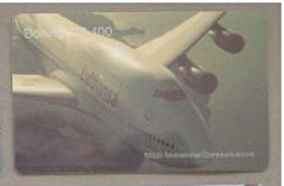 LUFTHANSA : LUF11 LUFTHANSA 747-400 SATELLITE CARD USED - [2] Prepaid