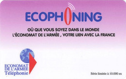 FRANCE : FRAECO25 Scratch Purple   (10000) SATELLITE CARD USED - Sin Clasificación