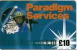 ENGLAND : ENG92 L10 Paradigm Services SATELLITE CARD USED - [ 5] Eurostar, Cardlink & Railcall