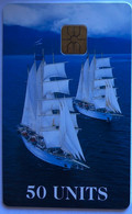 ENGLAND : ENG02A 50u BoatComm 2 4-master Sailships(r=STAR CLIPPERS SATELLITE CARD USED - [ 5] Eurostar, Cardlink & Railcall