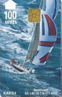 ENGLAND : ENG01 100u BoatComm Sailships With Spinacker SATELLITE CARD USED - Eurostar, Cardlink & Railcall