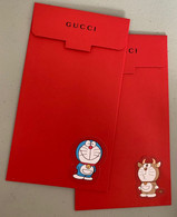Chinese New Year CNY '2021' 'GUCCI' (set Of 2) Of The OX CHINOIS Red Pockets! - Modern (ab 1961)