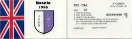 BOSNIA : BOS13 Small50DM BOSNIA 1996 Eng.Flag SATELLITE CARD USED - Bosnië