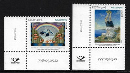 ESTONIA /ESTLAND /EESTI /ESTONIE - EUROPA 2022 -" STORIES &  MYTHS ".- SERIE De 2 V. -CH - EUR - 2022