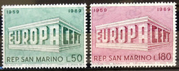 EUROPA 1969 - SAINT MARIN                  N° 732/733                    NEUF** - 1969