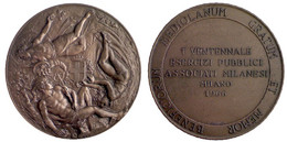 00815 MEDAGLIA MEDAL 1° VENTENNALE ESERCIZI PUBBLICI ASSOCIATI MILANESI MILANO 1966 OPUS SELVA - Casino