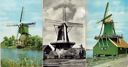 Hollande Moulin A Vent 3 CARTES - Windmills