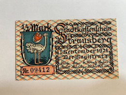 Allemagne Notgeld Strausberg 1/2 Mark - Collezioni