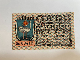 Allemagne Notgeld Strausberg 1/2 Mark - Sammlungen