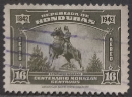 HONDURAS 1942 Airmail - The 100th Anniversary Of The Death Of General Francisco Morazan. USADO - USED. - Honduras