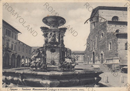 CARTOLINA  FAENZA,EMILIA ROMAGNA,FONTANA MONUMENTALE,RELIGIONE,STORIA,MEMORIA,CULTURA,RELIGIONE,VIAGGIATA 1938 - Faenza