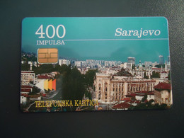 BOSNIA  USED CARDS UNITS 400  SARAJEVO - Bosnia